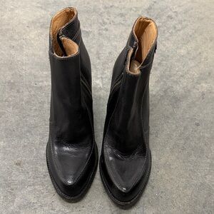 Bed Stu Black Leather Ankle Booties